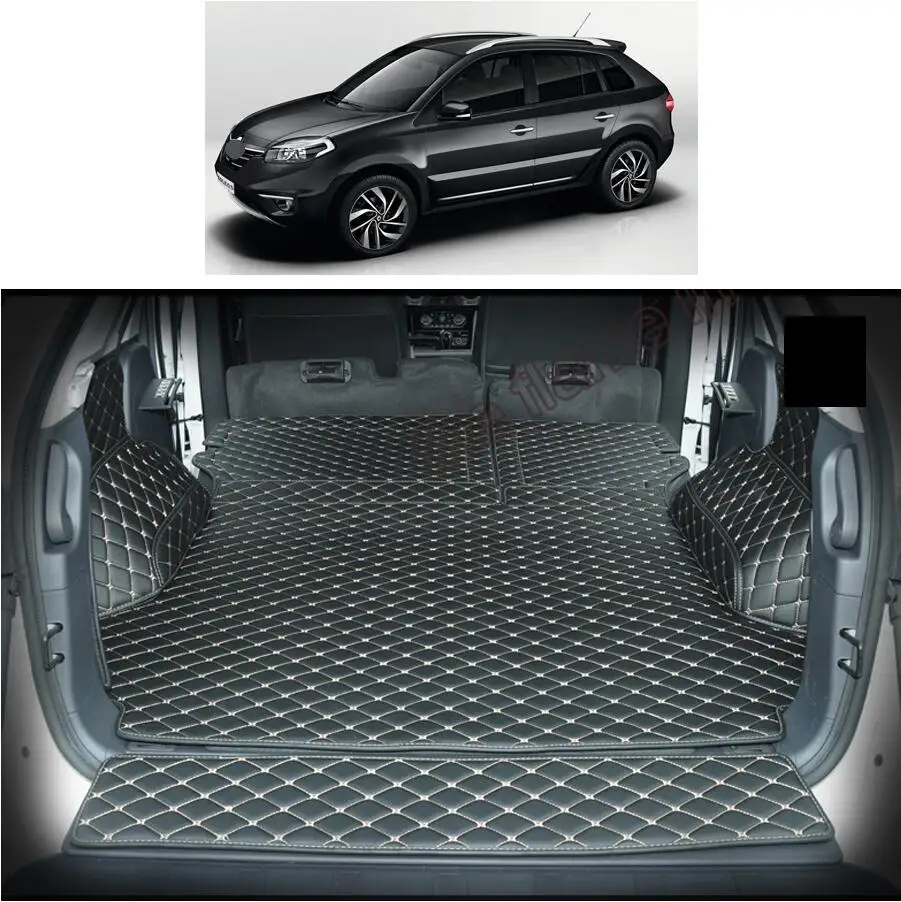 Для renault koleos кожаные багажнике автомобиля коврик для багажника 2007 2008 2009 2010 2011 2012 2013 samsum qm5 ковер