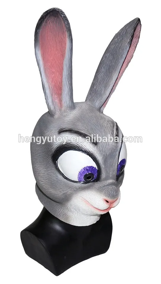 

Latex Judy Mask Halloween Fancy Dress Costume Cartoon Rabbit Mask