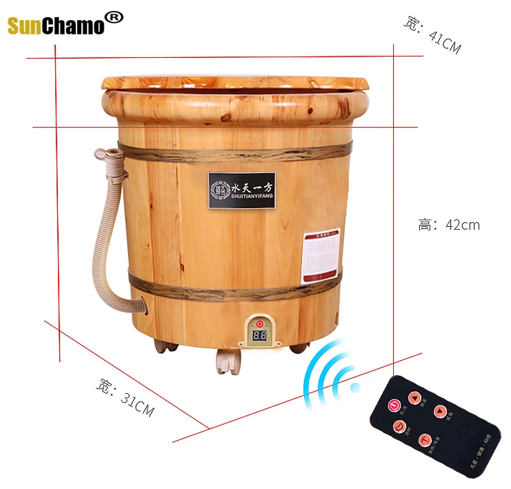 2021 деревянное пузырьковое ведро для ног полностью автоматическая Ванна домашняя