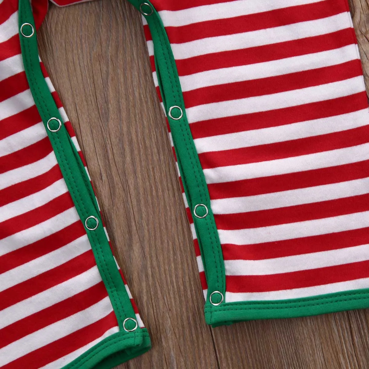 Рождественская Одежда для маленьких мальчиков и девочек Комбинезон в полоску