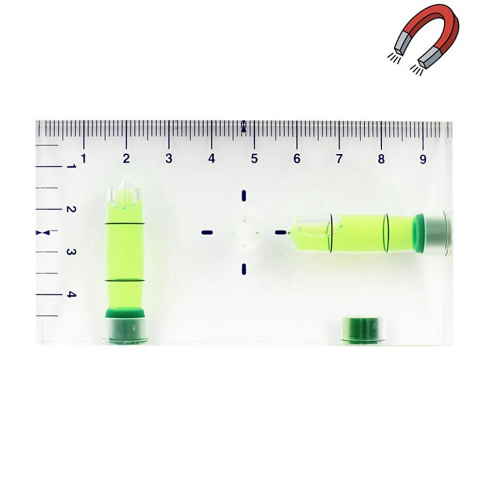 

QASE Т-образный спиртовой уровень, линейка, пузырьковый уровень, пузырьки, два направления, карманный мини-размер, магнитный, 1 шт