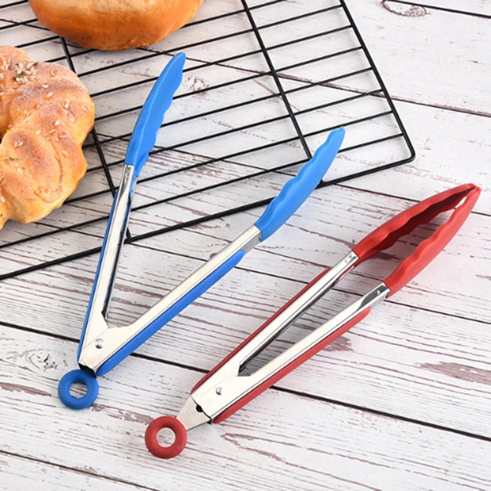 

Food grade silicone food clips kitchen tongs utensils cookware clips fixed clip accessories barbecue tools