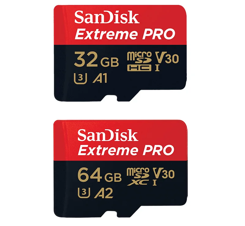 Двойной Флеш-накопитель SanDisk Extreme Pro Microsd карты UHS-I 32 Гб A1 SDHC V30 флэш-карта 64 Гб 128 256 400 512 карта SDXC A2 U3 флеш-карты памяти TF 170 МБ/с