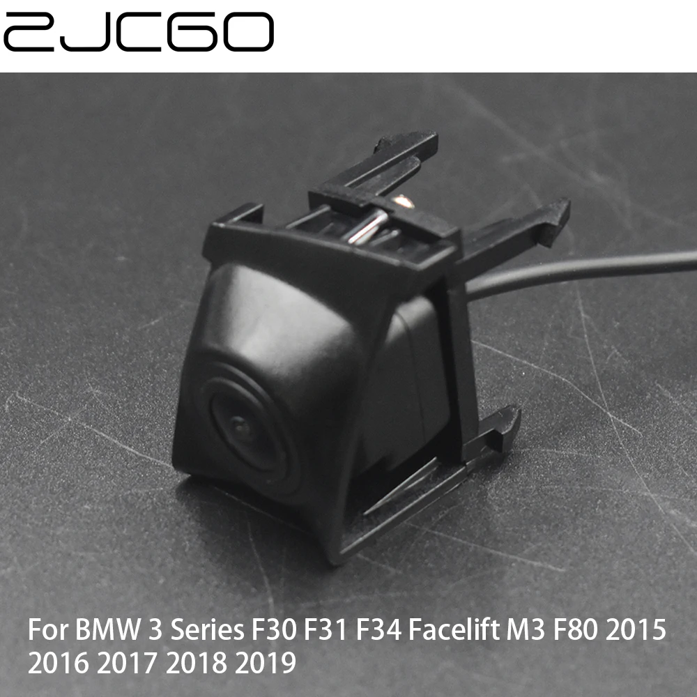 

ZJCGO CCD Car Front View Parking LOGO Camera Night Vision Positive Image for BMW 3 Series F30 F31 F34 Facelift M3 F80 2015~2019