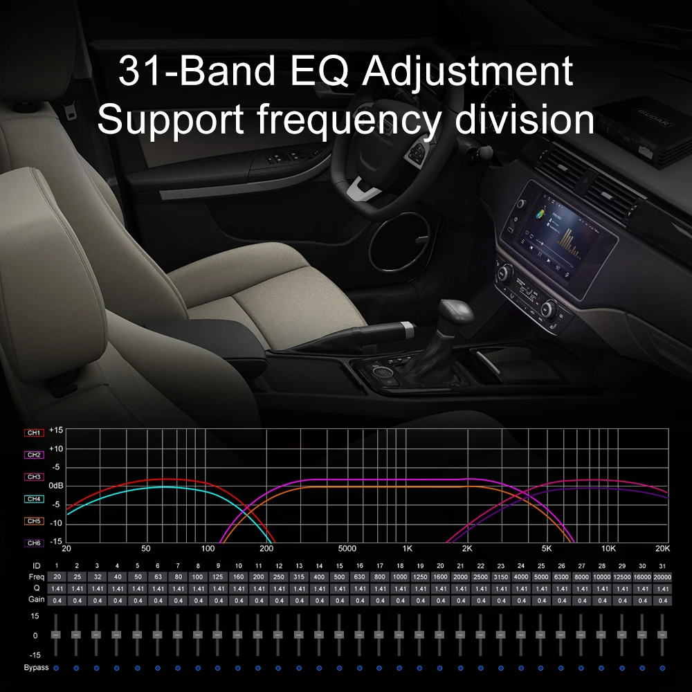 ISUDAR автомобильный DSP усилитель для VW/SKODA/TOYOTA/HONDA // Ford/Audio/BMW/Peugeot/HYUNDAI/NISSAN авто