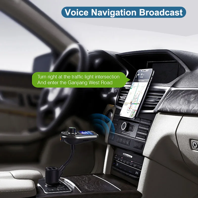 D4 V5.0 Fm радио Автомобильный MP3 плеер Bluetooth с большим экраном Поддержка Mp3 Wav