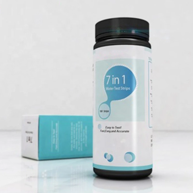 

50 Pcs Water Test Strips 7-in-1 Aquarium Water Quality Test Strips for Check