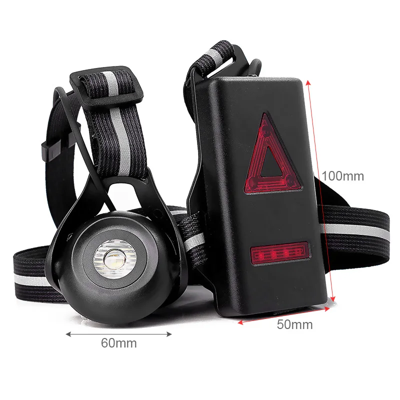 

Running Lights LED Night Outdoor Camping Flashlight Safety Warning Light USB Rechargeable Chest Lamp Bicycle Lamp