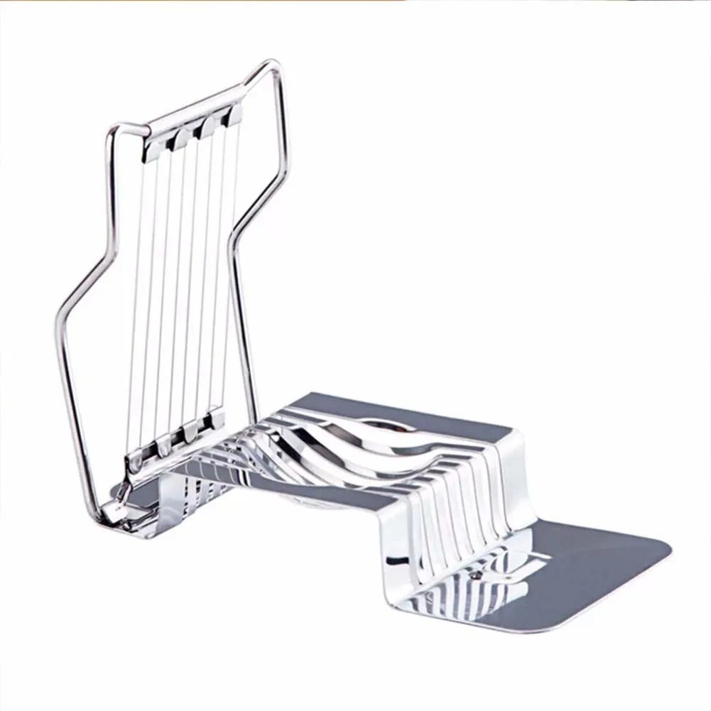 

1PC Multifunction Kitchen Egg Slicer Stainless Steel Egg Slicer Cutter Boiled Egg Slicer Fruit Vegetable Slicer Slicing Cooking