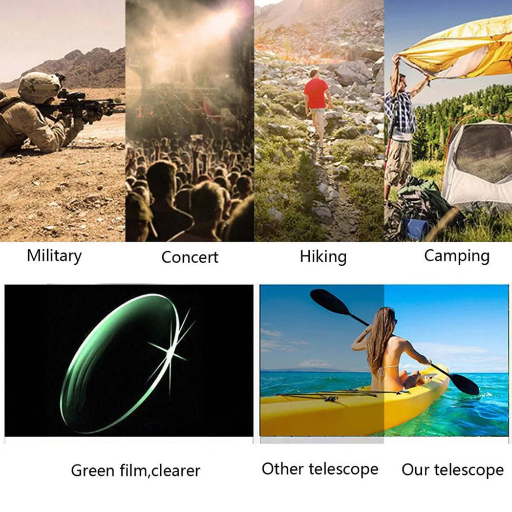 

Portable 35X62 High Over Binoculars Telescope Monocular Plastic Binoculars Outdoor Black Outdoor Sports Telescope