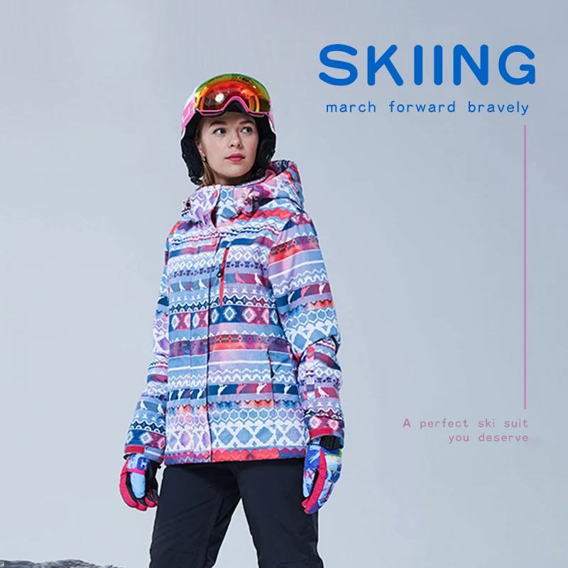 Лыжный костюм PHMAX для женщин Зимний 30 ℃ лыжная куртка пальто сохраняющее тепло
