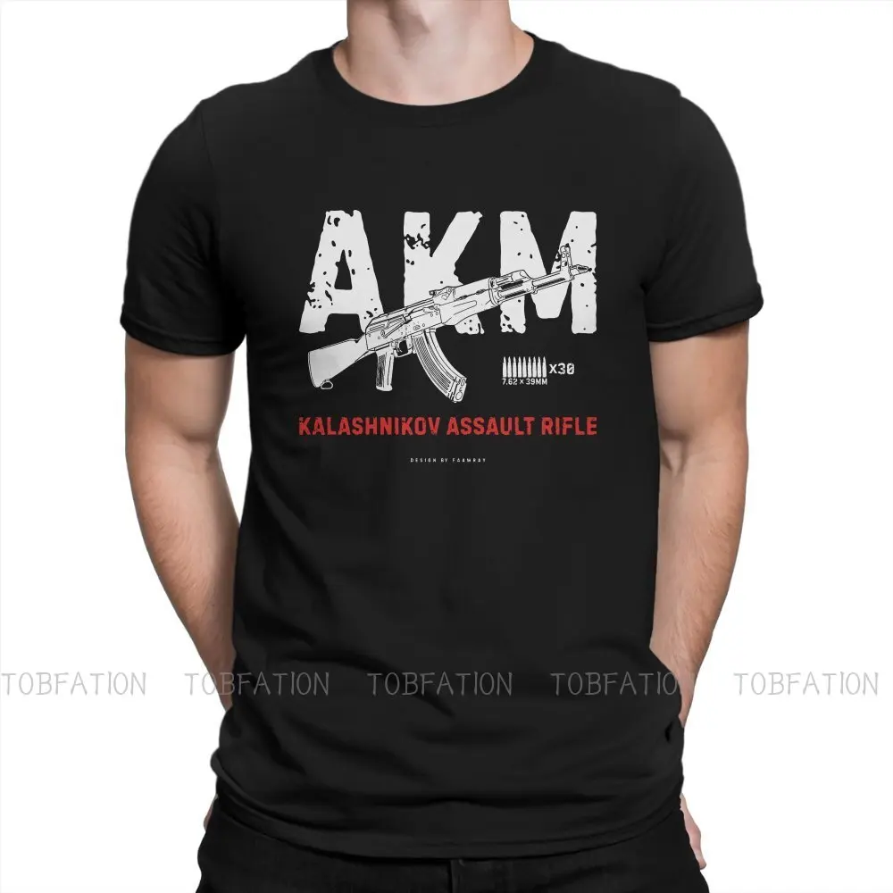 

Battlefield Video Game AKM 7.62 X 39mm Tshirt New Arrival Graphic Men Classic Summer Men's Short Sleeve Cotton Harajuku T Shirt