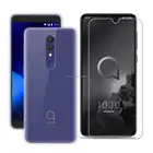 Для Alcatel 3 3L 2019 мягкий чехол + защита экрана Защитная пленка из закаленного стекла для Alcatel 3 2019 5053Y 5053D 5053K