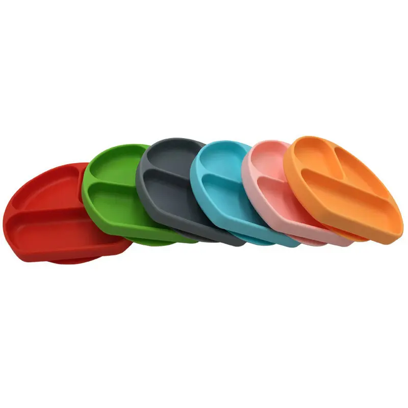 Детская силиконовая миска без присоски BPA тарелка для лица со смайликом детская