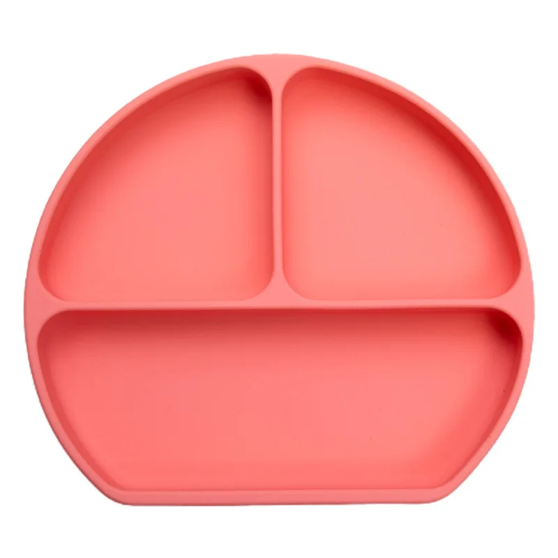

Baby's silica gel plate baby's tableware supplementary bowl three grid sucker type eating training set manufacturer's