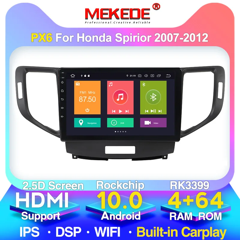 Автомагнитола M400 для Honda Accord 8 2008 2009 2010 2012 мультимедийный видеоплеер навигатор GPS