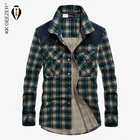 Рубашка Мужская военный плед 100% хлопок с длинным рукавом 2019 Мужской Фланель Осень Пуговица Повседневные рубашки Люксовый бренд Высококачественный плед платье Уличная одежда Мужские рубашки Повседневная Slim Fit