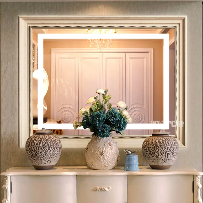 

Умное светодиодное зеркало для ванной комнаты, 90*150 см, светодиодное настенное зеркало для ванной комнаты, противотуманное зеркало для туал...