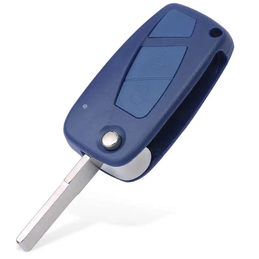 Синий запасной 3-кнопочный дистанционный ключ Keyecu ASK 433 МГц PCF7941 для Fiat Panda 2007 2008 2009