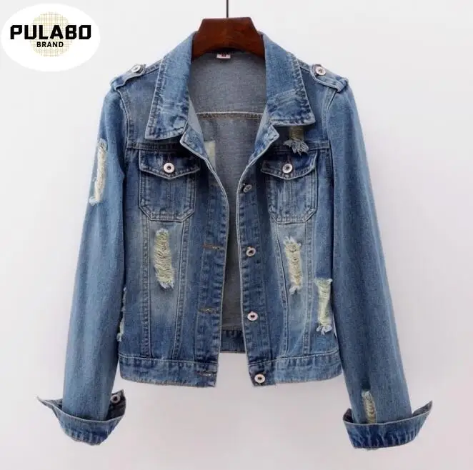 

Large Size 5XL Denim Jacket Ladies Jacket Street Clothing Harajuku Retro Autumn Basic Jacket 2021 Fashion New
