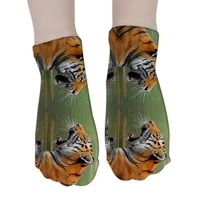 Короткие носки с 3D принтом животных#1