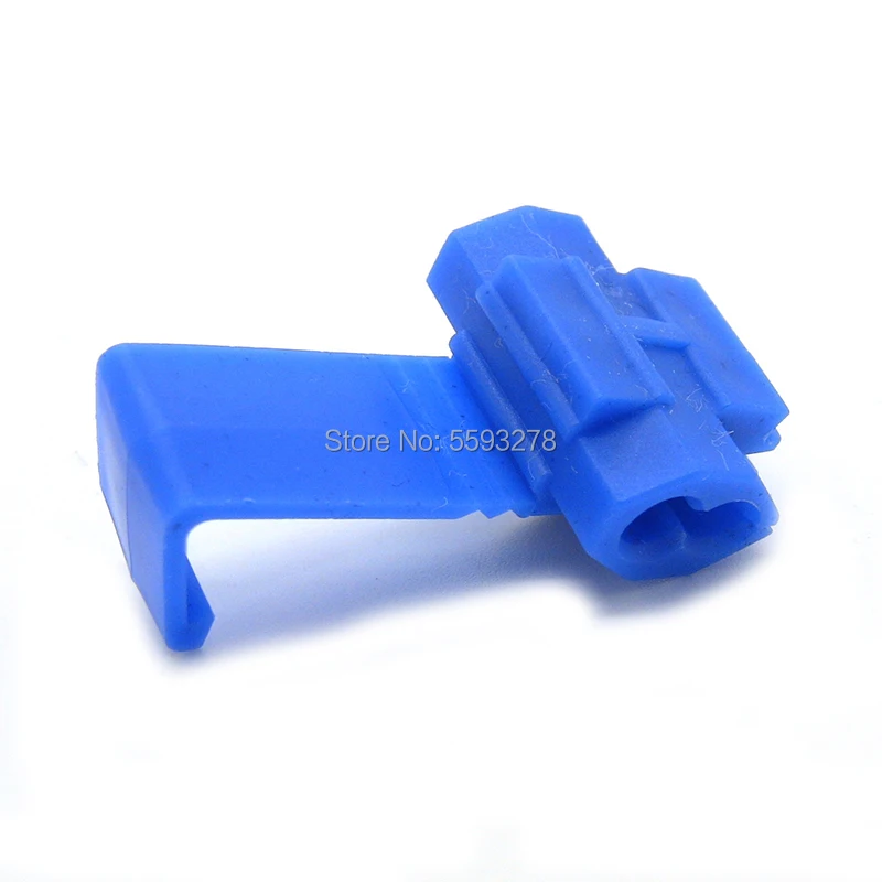 20PCS/LOT LOCK QUICK SPLICE WIRE CONNECTORS 10-22 AWG Cable Crimp Connectors Electrical Wire Terminals Blue Connector | Обустройство