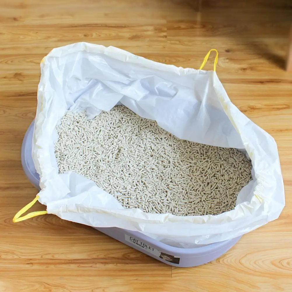

Portable Waste Litter Bag Reusable LDPE Cat Litter Tray Bags Liner Litter Bag Cat Litter Bag 7 Pcs