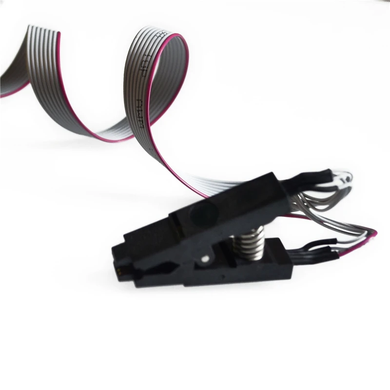 Зажим тестовый SOIC8 SOP8 для EEPROM 93CXX/25CXX/24CXX переходник с 2 зажимами типа крокодил