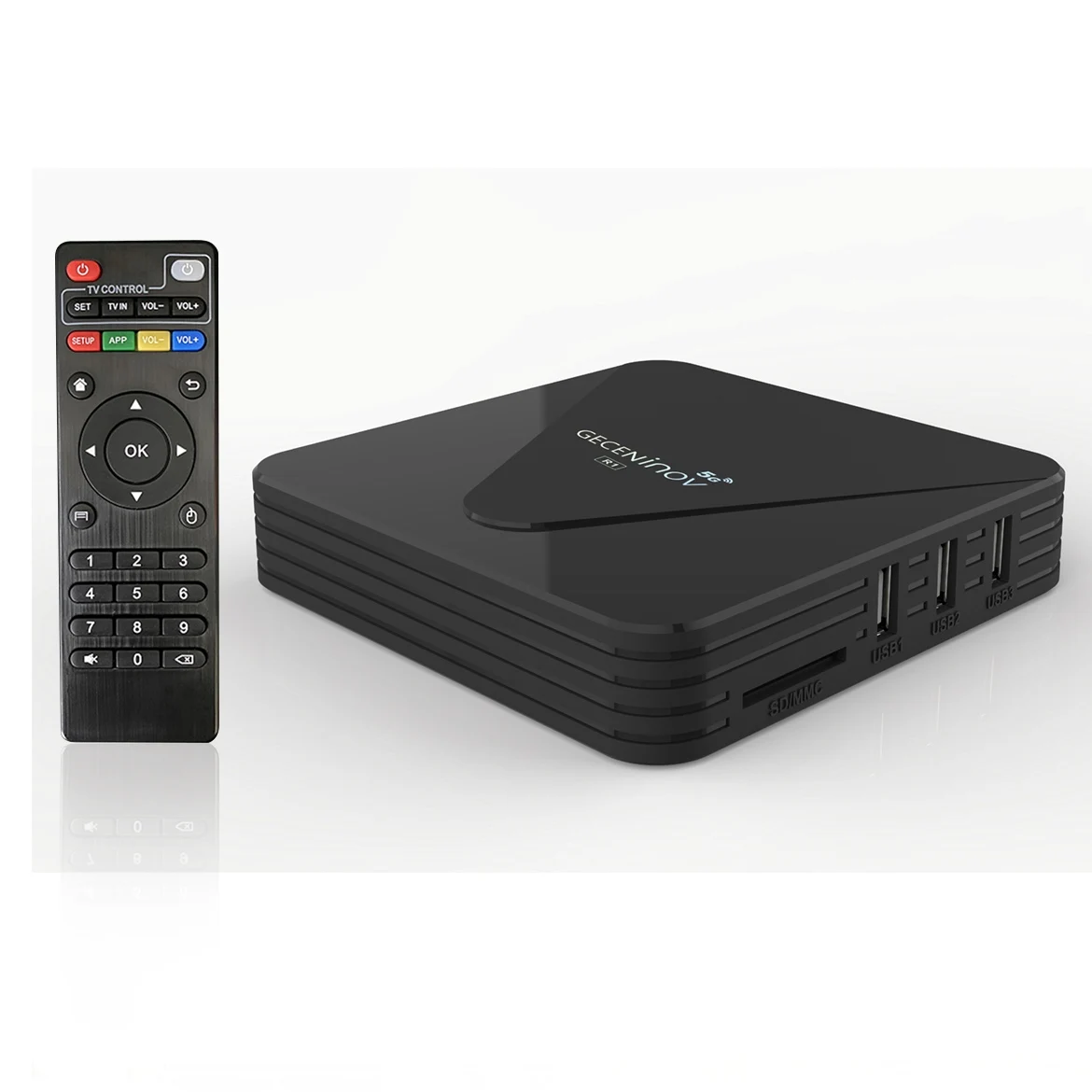 

new and hot SMART TV BOX RK3229 WIFI 5G R1 geceninov media player android 10.0 2G with best price and great quality