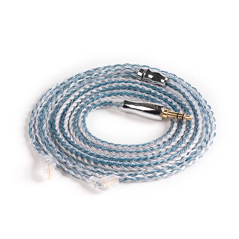 Yinyoo 16 Core High Purity Silver Plated Cable 2.5/3.5/4.4MM With MMCX/2PIN/QDC TFZ FOR KZZS10Pro AS10 ZSNPRO C12 V90 BLON BL-03