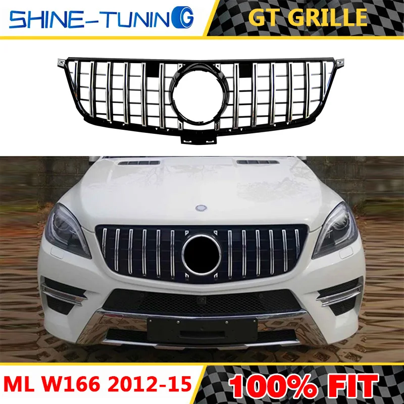 Передняя решетка для ML Class W166 AMG GT R class 2012 15 ML300 ML320 ML350 ml400 ML450 решетка|Гоночные