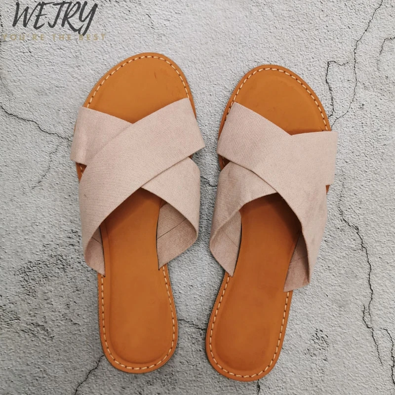 

Summer Sandals for Women Wild Flat with Women Casual Outdoor Shoes Large Size Female Sandals Women Slippers Beach Shoes