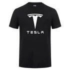Новые мужские футболки Tesla с коротким рукавом и круглым вырезом, хлопковые мужские футболки с буквенным принтом, повседневные футболки для мальчиков, топы, много цветов