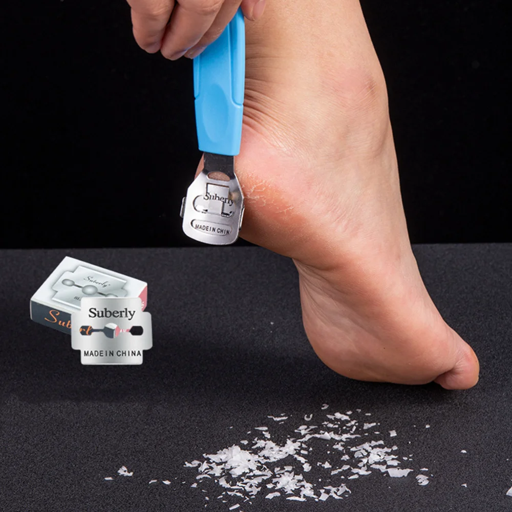 

12Pcs Stainless Steel Foot File Foot Grinding Tools Foot Scraper Callus Dead Skin Remover White