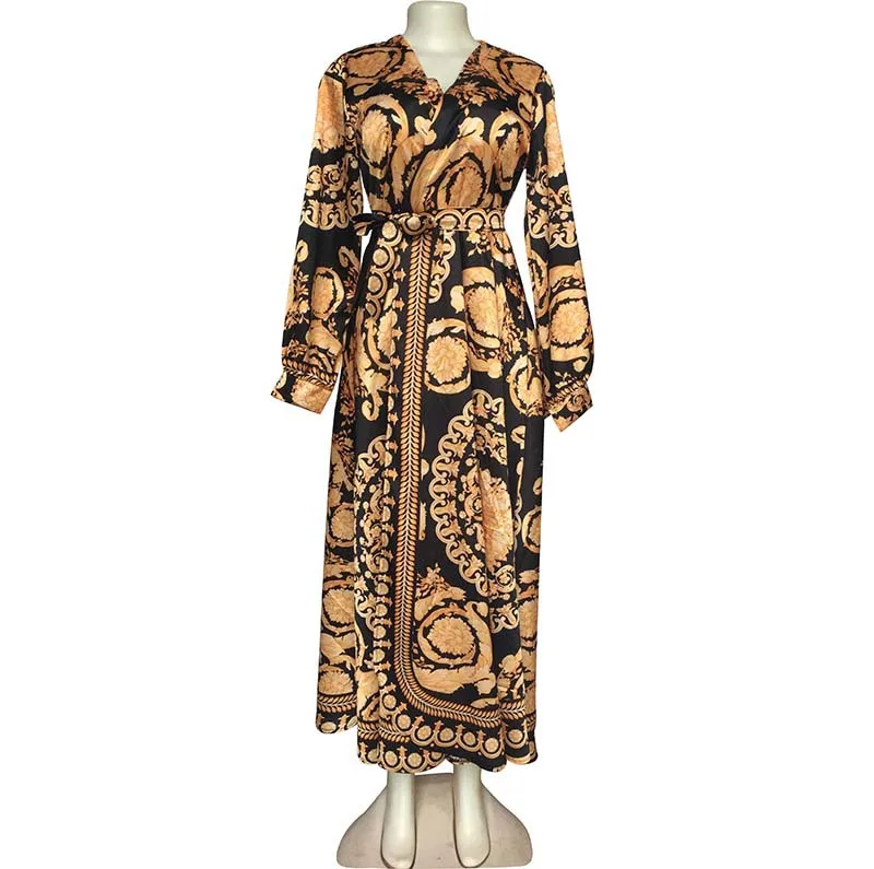 

Foreign Trade Source Digital Printing Customized Satin fabric feel comfortable Europe, America and Africa fashion