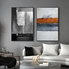 Абстрактные импрессионистские бело-черные картины на холсте художественные плакаты и принты Современная Настенная картина для гостиной украшение для дома