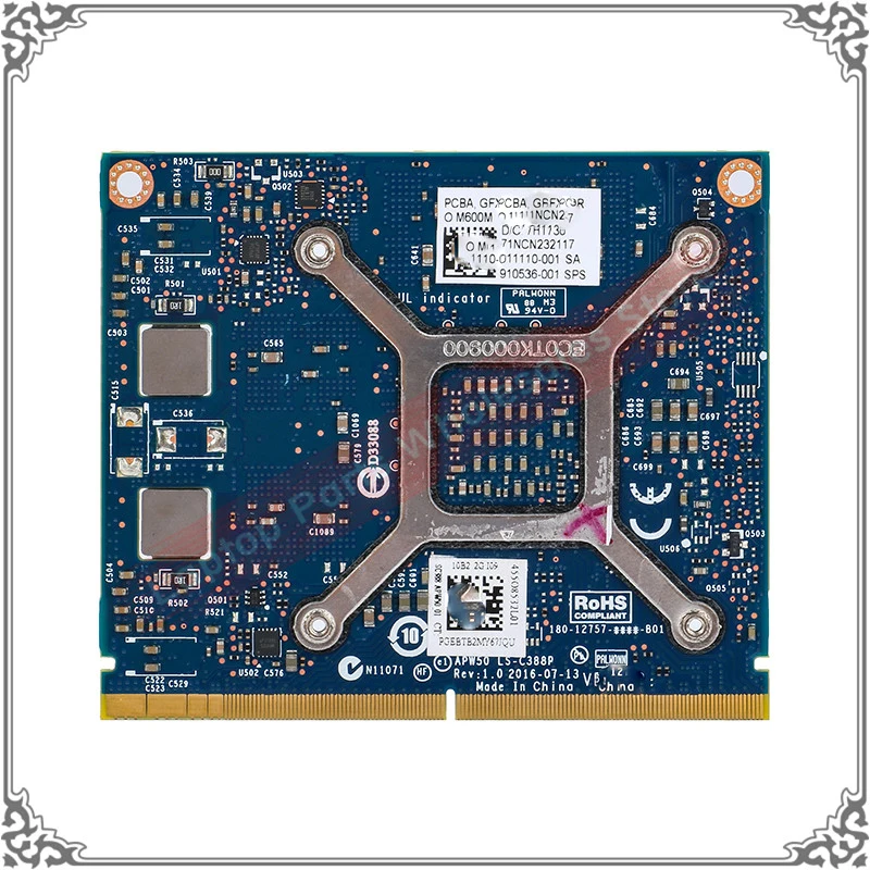 Оригинальная видеокарта для ноутбука hp M600M ZBOOK 15 N16M Q2 A2 DDR5 2 Гб сменная