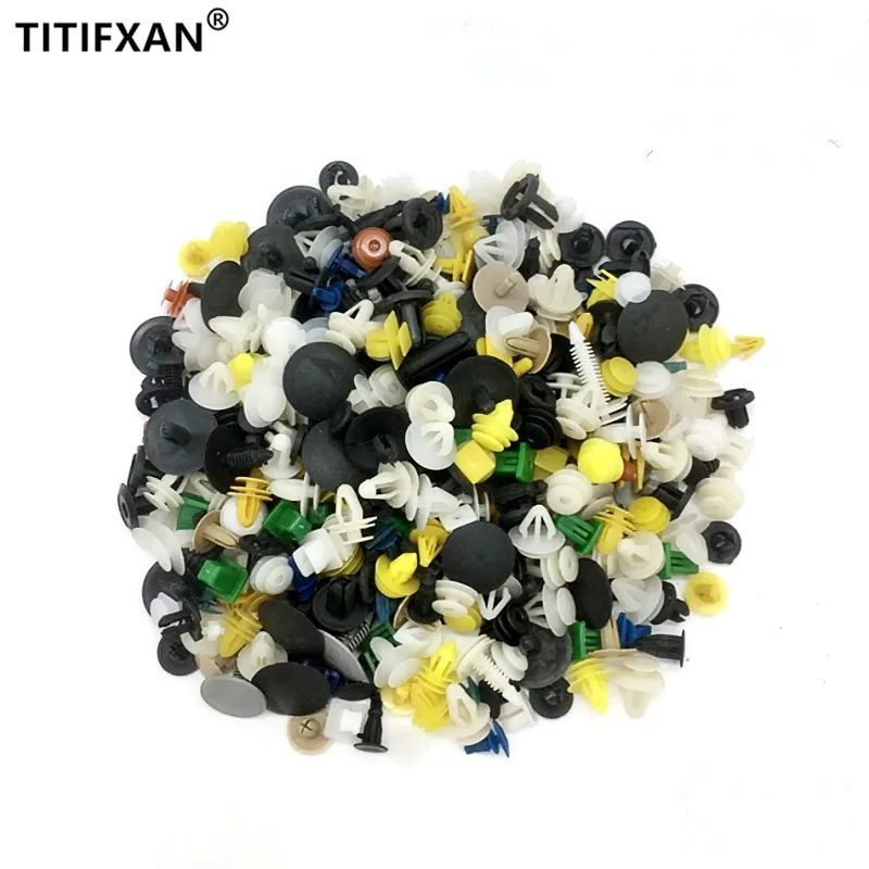 

200PCS Universal Mixed Auto Door Bumper Cover Roof Sealing Strip for Lada Plastic Fasteners Clip Set For All Cars Screw Rivets