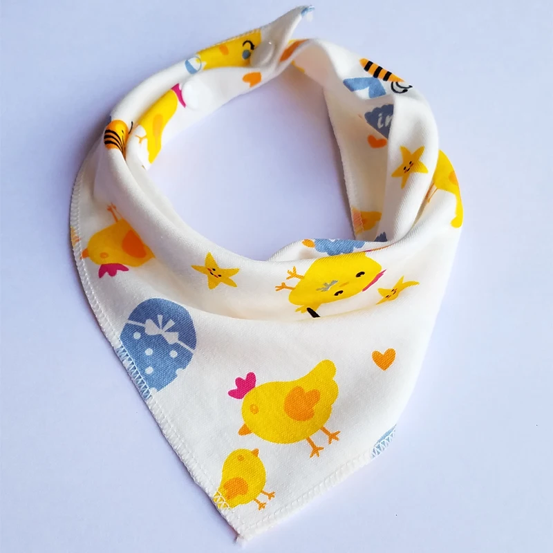 12 шт. Детские треугольные нагрудники с мультяшным принтом | Детская одежда и