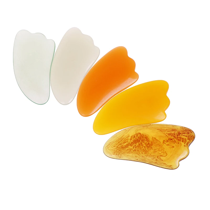 

Resin Guasha Scraping Massage Tool Neck Massager Guasha Board SPA Scraper For Face Leg Back Arm Beauty Massage Tool