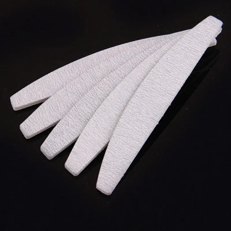 

10 Pcs Nail File 100/100 Professional Nail Files Grey Boat Sanding Buffer Block Pedicure Manicure Buffing Polish Beauty Tools