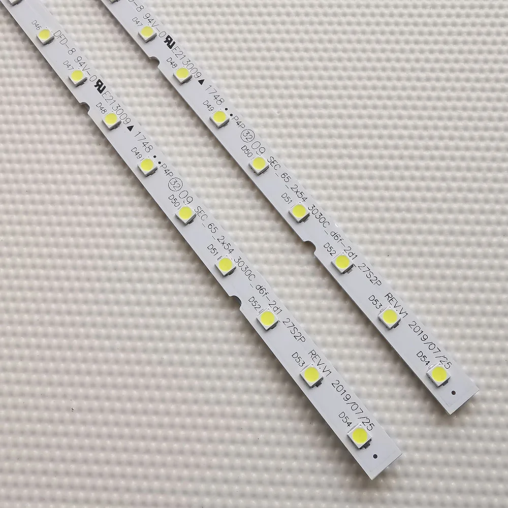 2 шт. 54LED светодиодная подсветка полосы бар для Samsung UN65MU6290 UN65MU6290VXZA BN96-44814A сек 65 2X54