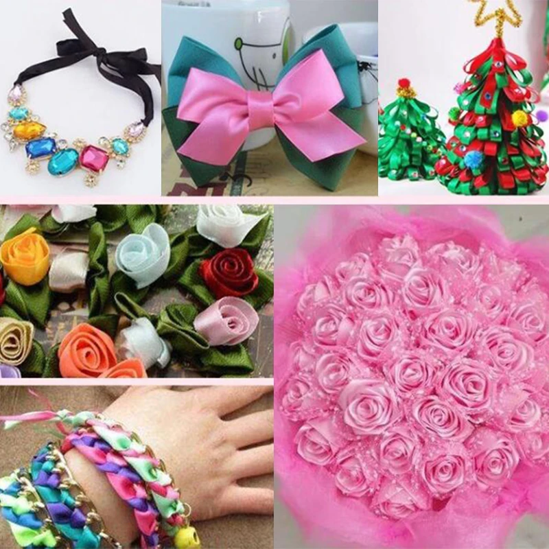 5 ярдов/Лот градиентная плотная корсажная лента для сделай сам бант рукоделия