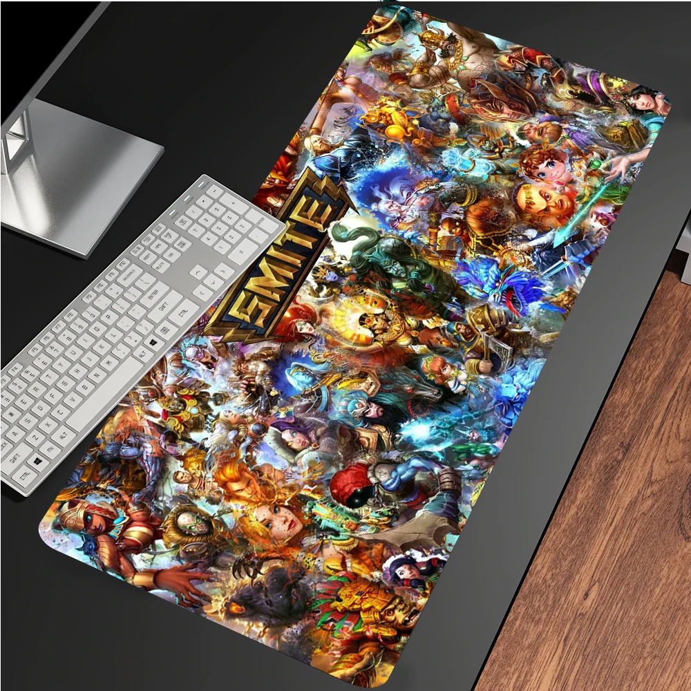 

Smite Mouse Pad Gamer Gaming Accessories Large 900x400 Speed Keyboard Desk Mat Teclado PC Computer Tapis De Souris LOL Mousepad