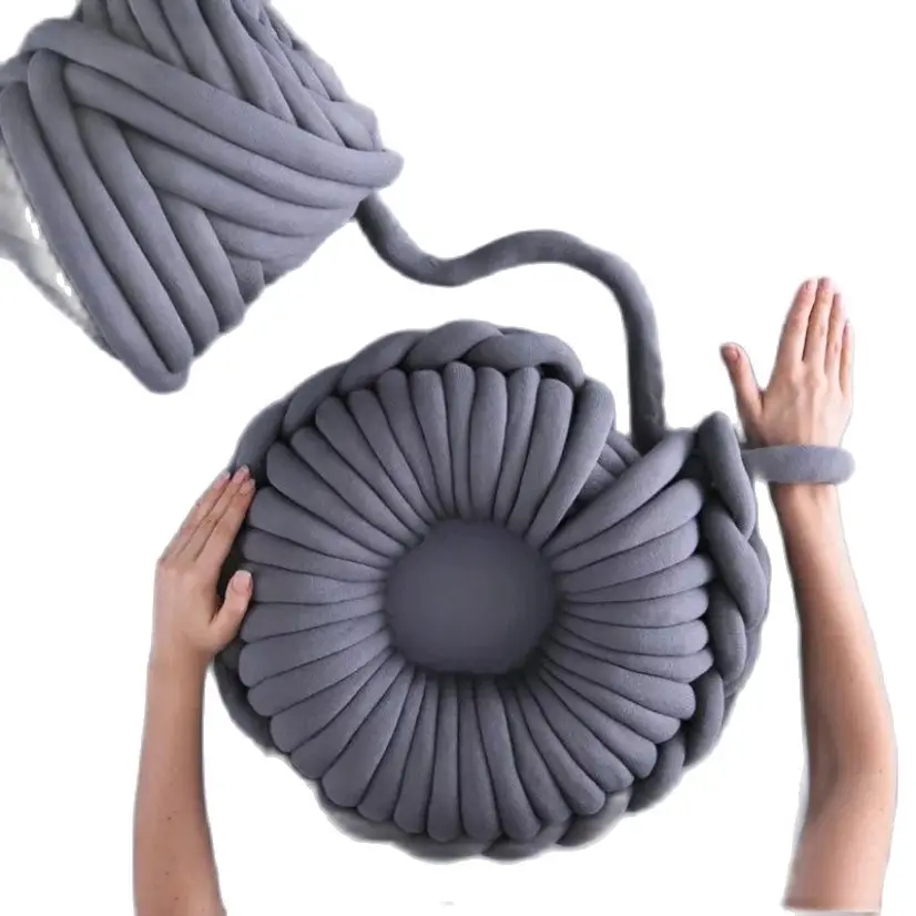 500g обувь на толстом массивном каблуке Пряжа Шерстяная трубка пряжа DIY громоздкие