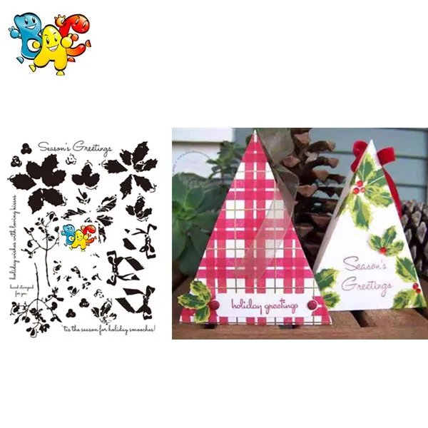 Прозрачные прозрачные штампы с листьями для скрапбукинга сделай