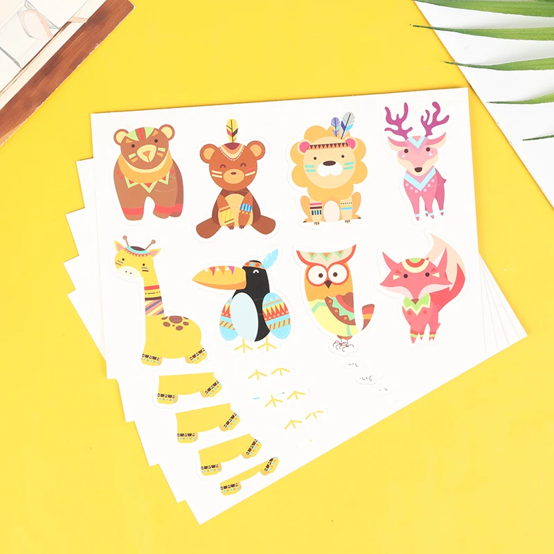 

40Pcs Cute Animal Cartoon Candy Lollipop Decoration Cards For Kids Birthday Party Supplies Candy Gift Accessories Supplies