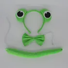 Повязка на голову с милыми животными, хвостом и ушками, галстук-бабочка вечерние, костюм лягушки, головастика для детей, женское украшение на Пасху, День Св. Валентина