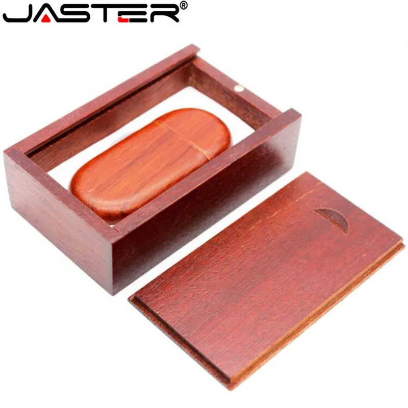 JASTER деревянный USB с коробкой 2 0 флэш-накопитель лазерной гравировкой деревянные