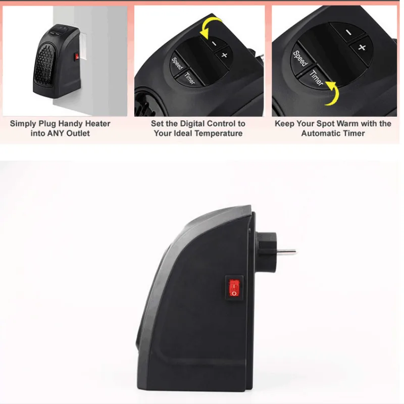 Электрический обогреватель тепловентилятор Настольный Бытовой Настенный